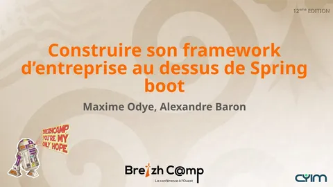 Construire son framework d’entreprise au dessus de Spring Boot